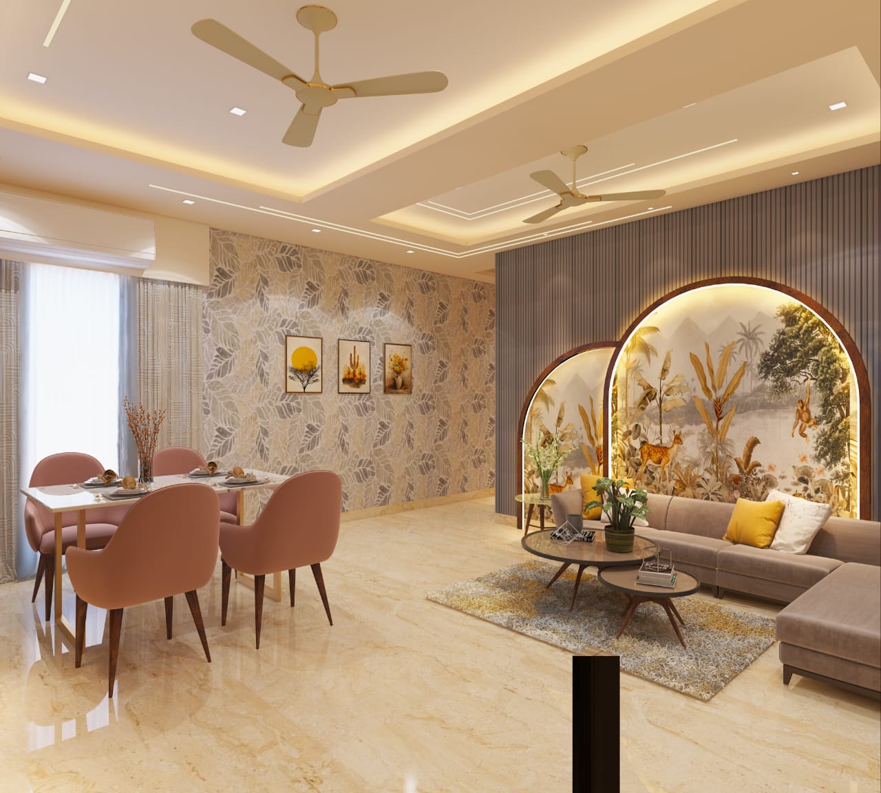 Living and Dining Room Interior